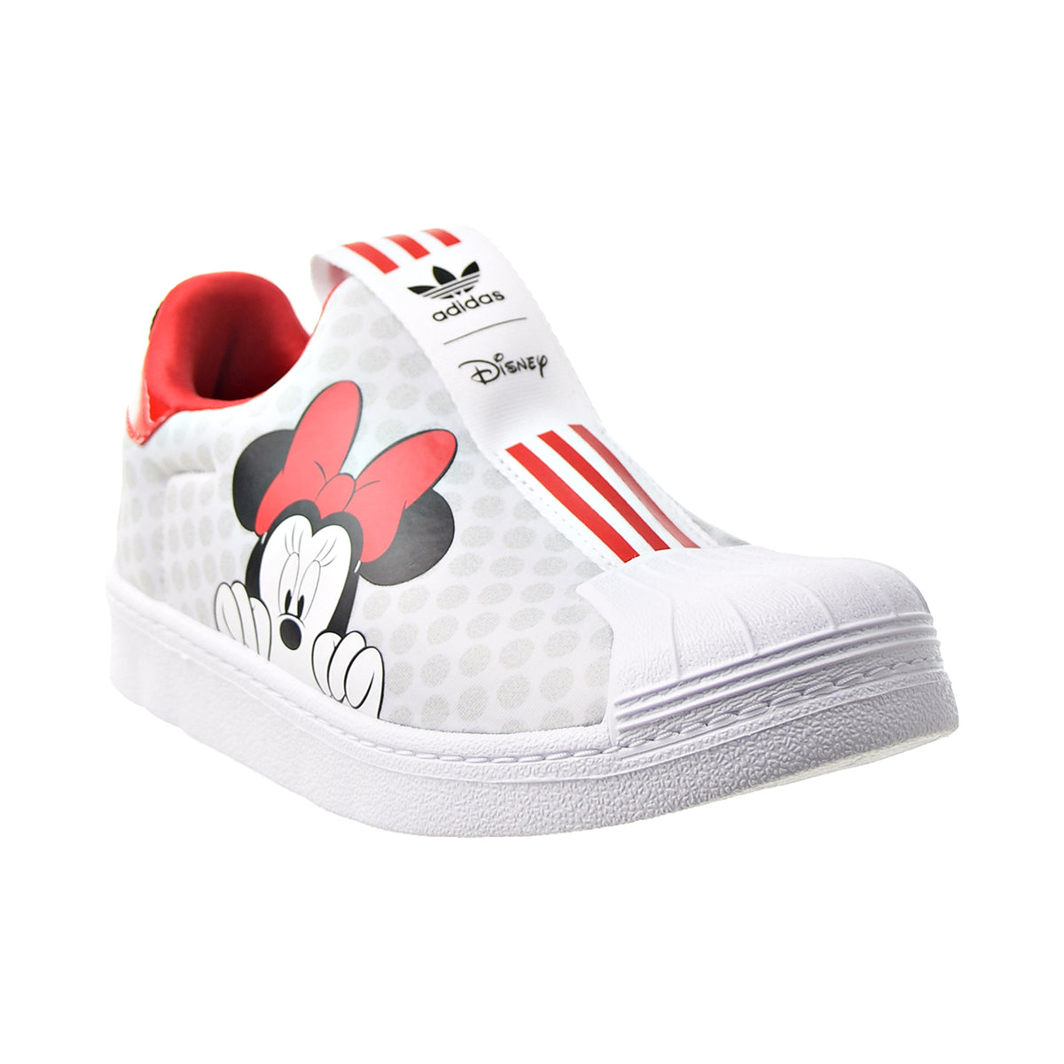 Adidas Superstar 360 X C "Minnie Mouse" Little Kids' Shoes White-Scarlet-Black