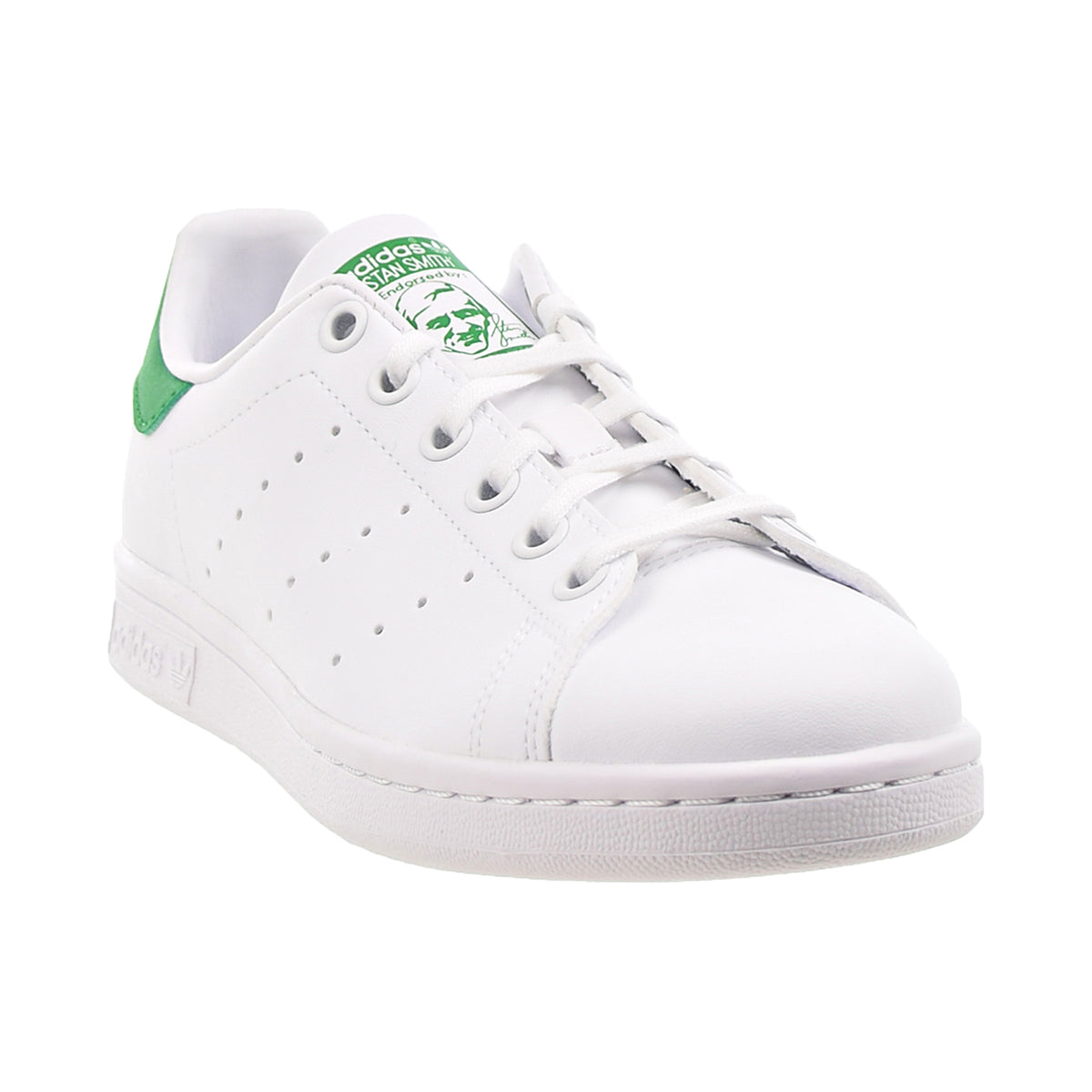 Adidas Stan Smith J Big Kids' Shoes Cloud White-Green