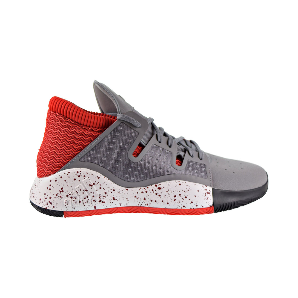 Adidas Pro Vision Men's Basketball Shoes Grey Three/Collegiate Burgundy