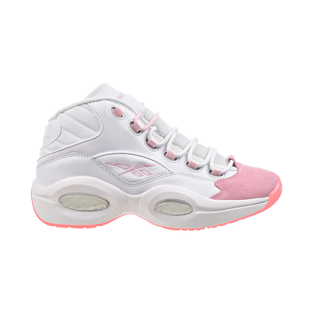 Reebok Question Mid Basketball Men's Shoes Footwear White-Pink Glow