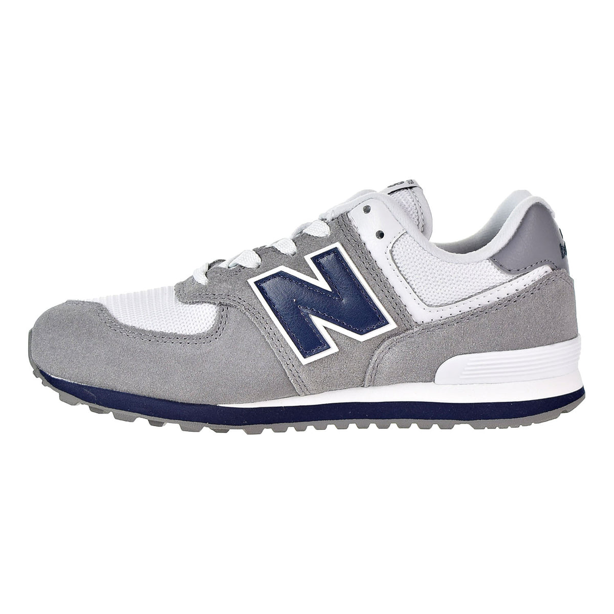 New Balance 574 Core Plus Big Kid's Shoes Dark Grey-White-Blue