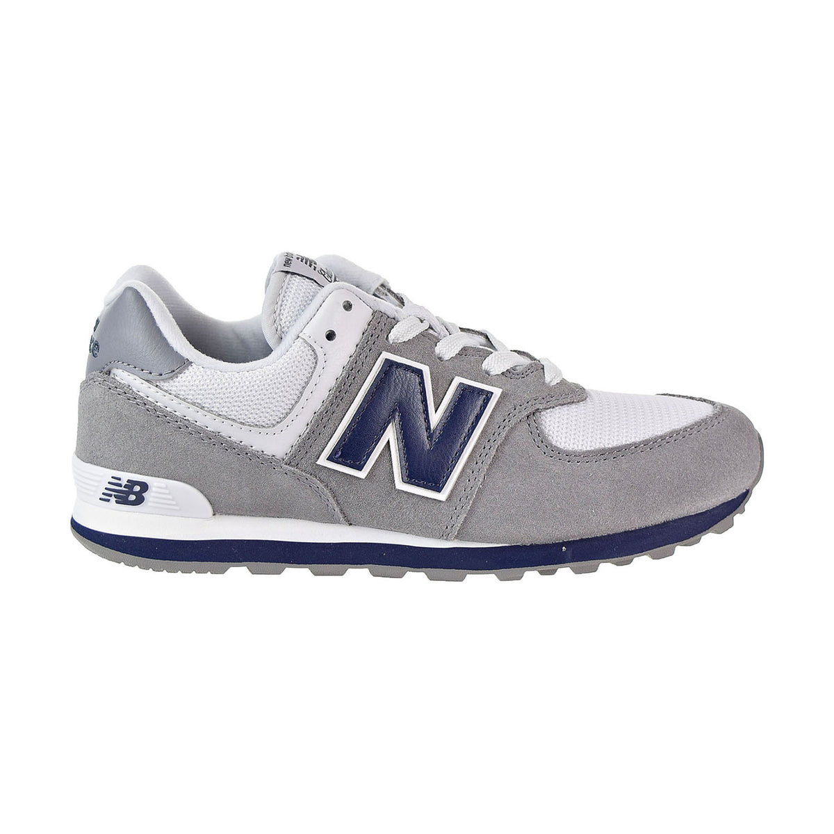 New Balance 574 Core Plus Big Kid's Shoes Dark Grey-White-Blue