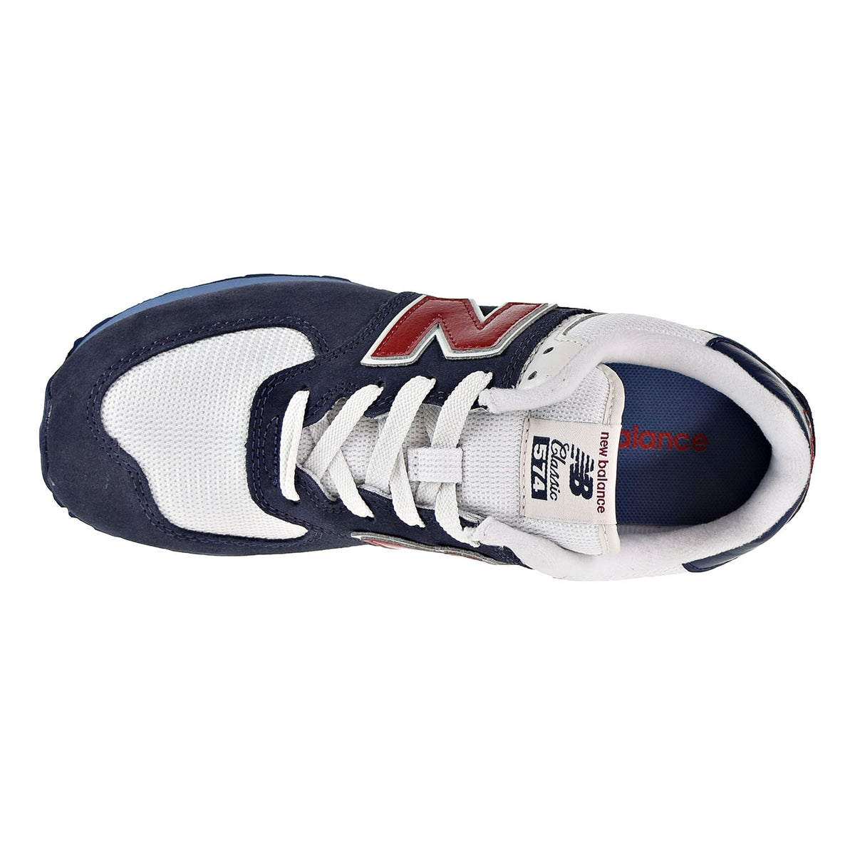 New Balance 574 Core Plus Big Kid's Shoes Red/Blue/White