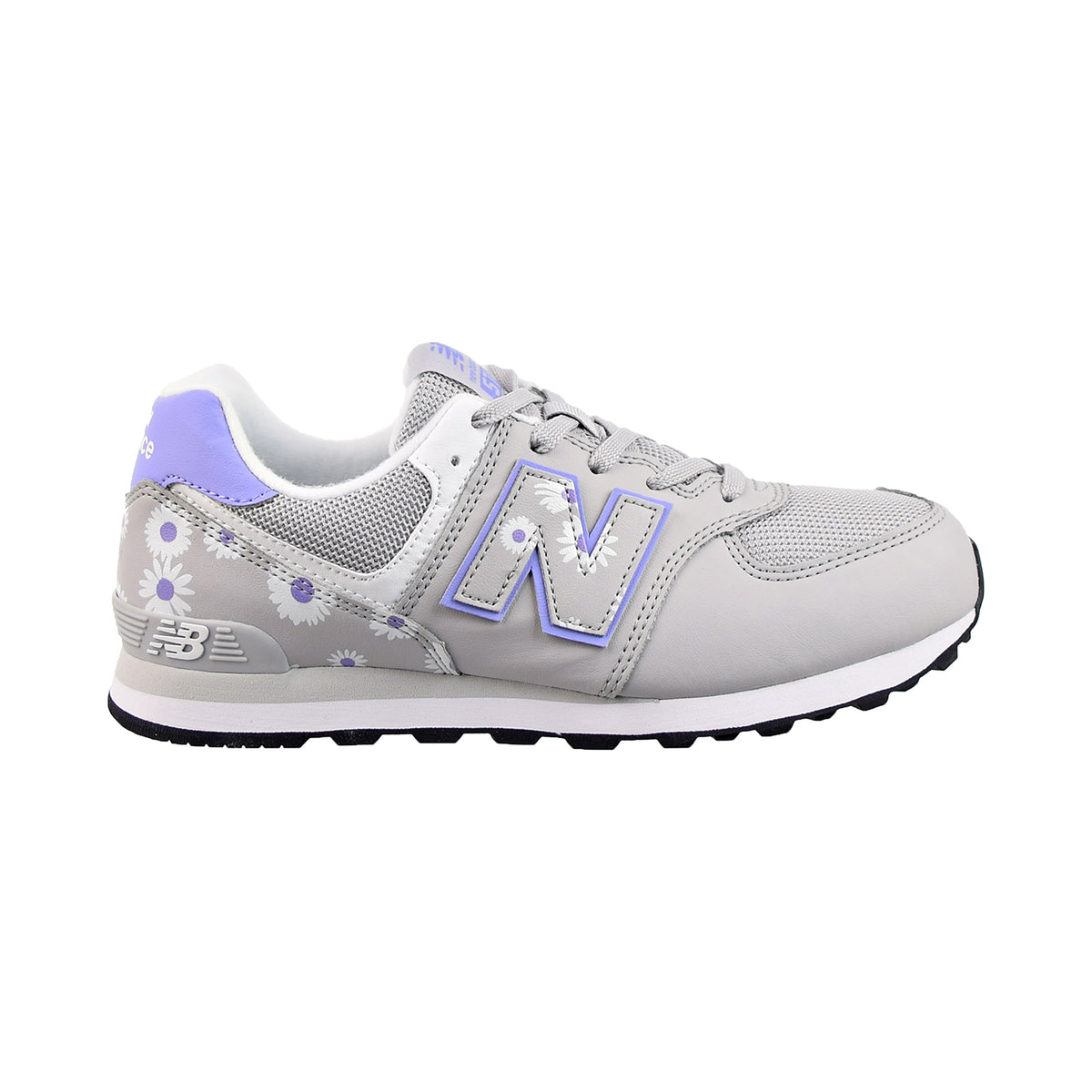 New Balance 574 Big Kids' Shoes Grey-Purple