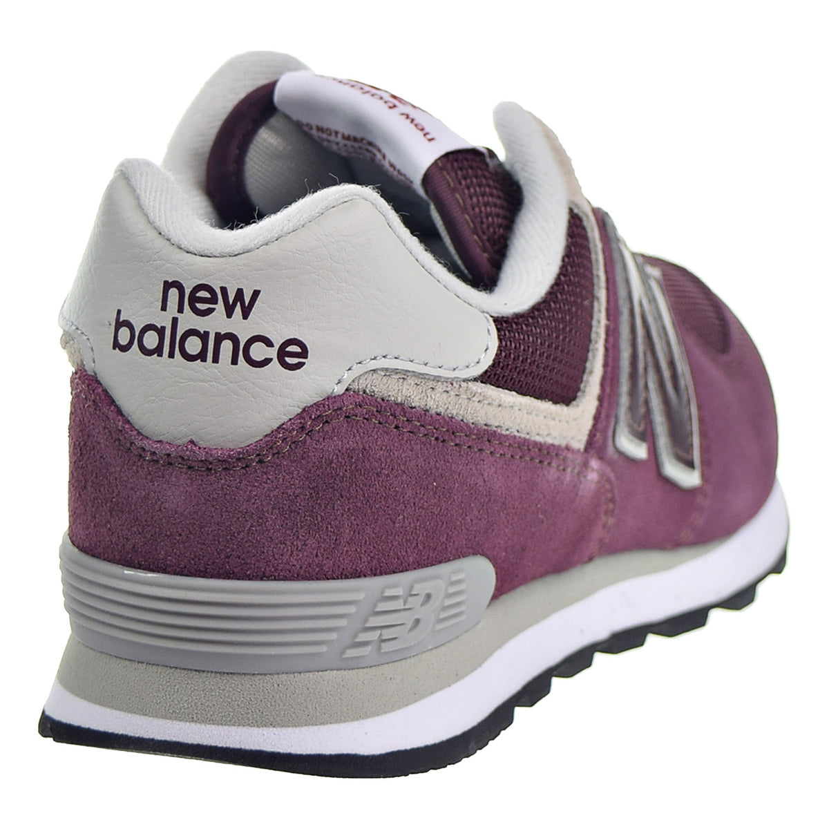 New Balance 574 Core Big Kid's Shoes Burgundy/Grey