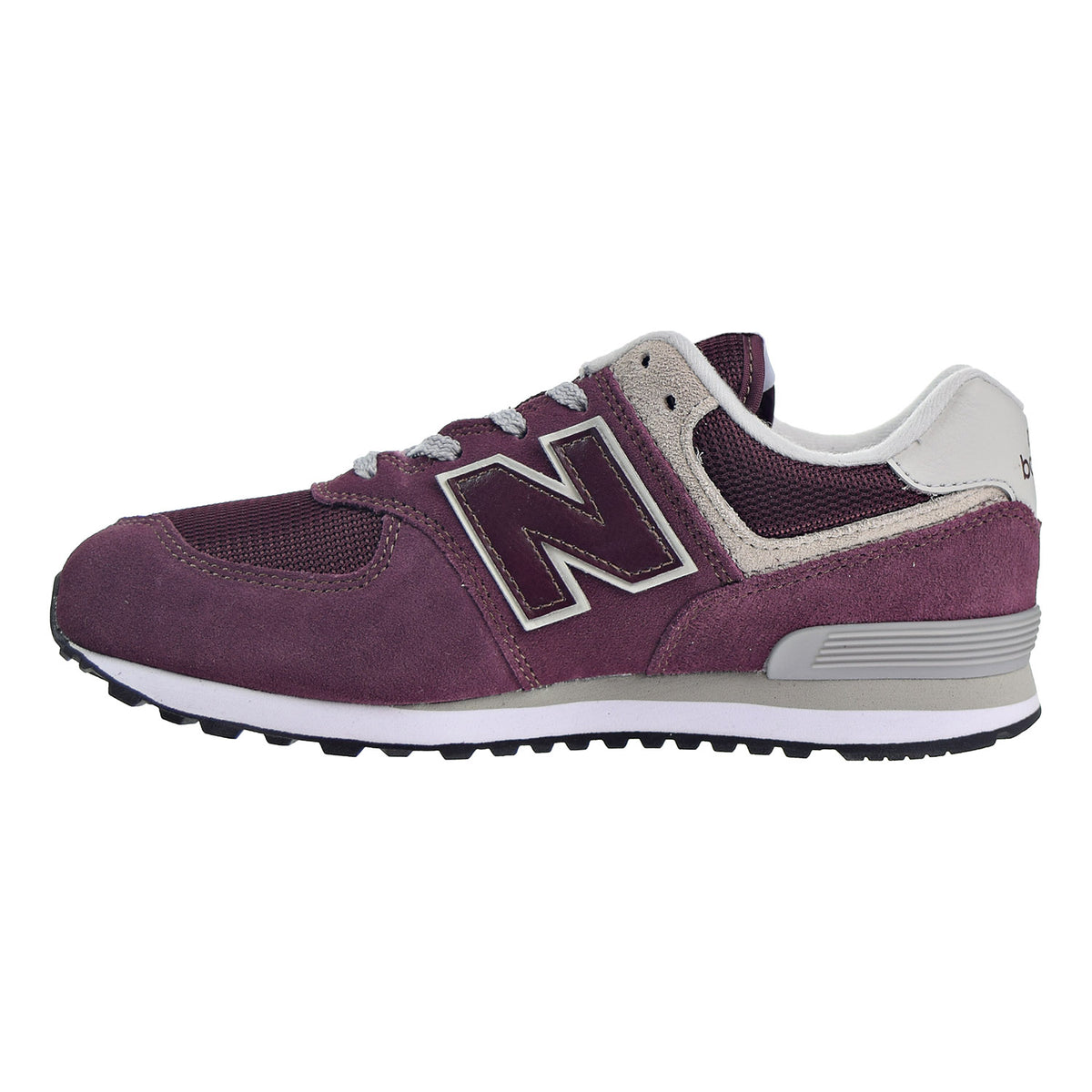 New Balance 574 Core Big Kid's Shoes Burgundy/Grey