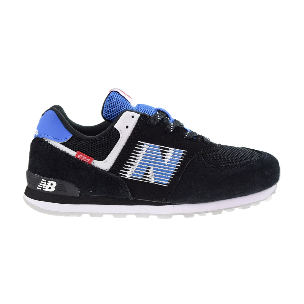 New Balance 574 Big Kids' Shoes Black-Blue
