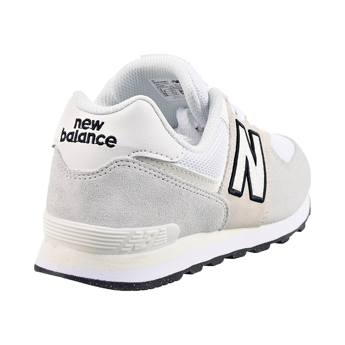 New Balance 574 Big Kids' Shoes Grey-White
