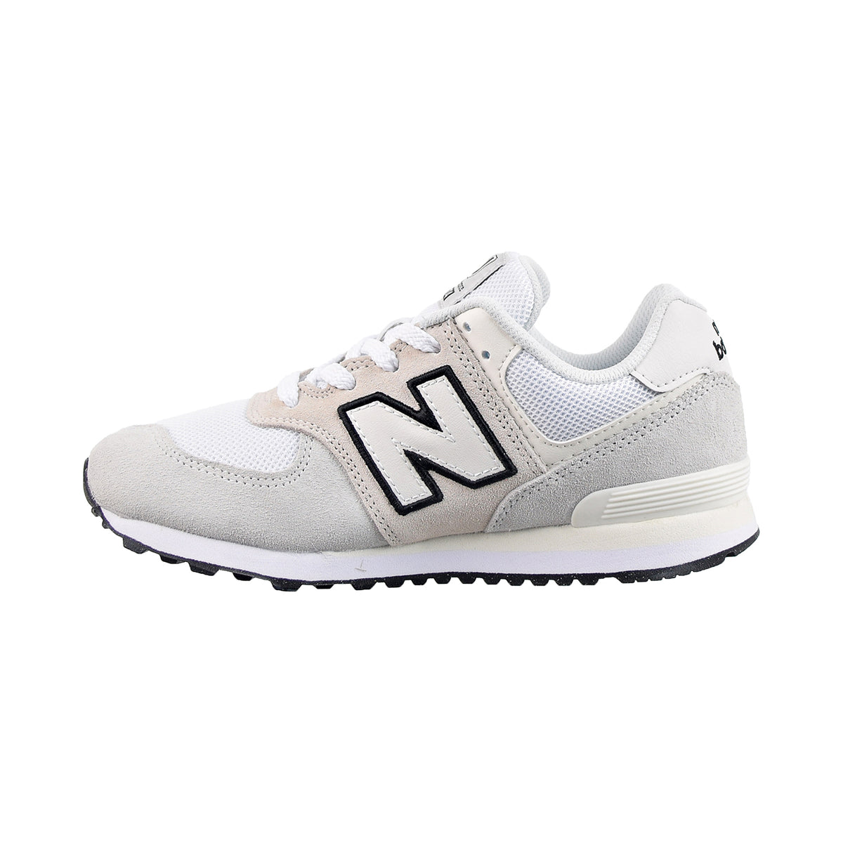New Balance 574 Big Kids' Shoes Grey-White