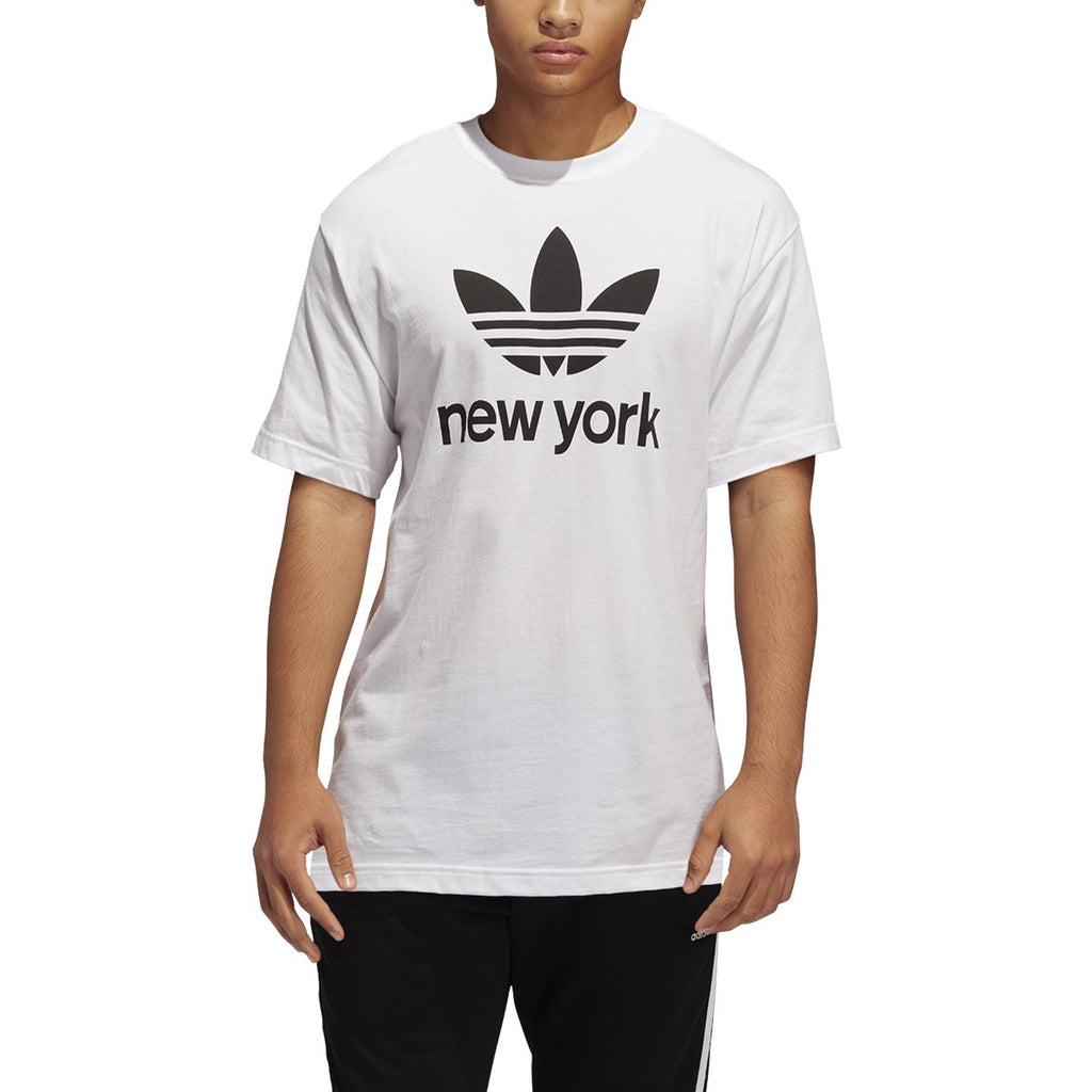Adidas Stacked NYC Men's Tee White-Black