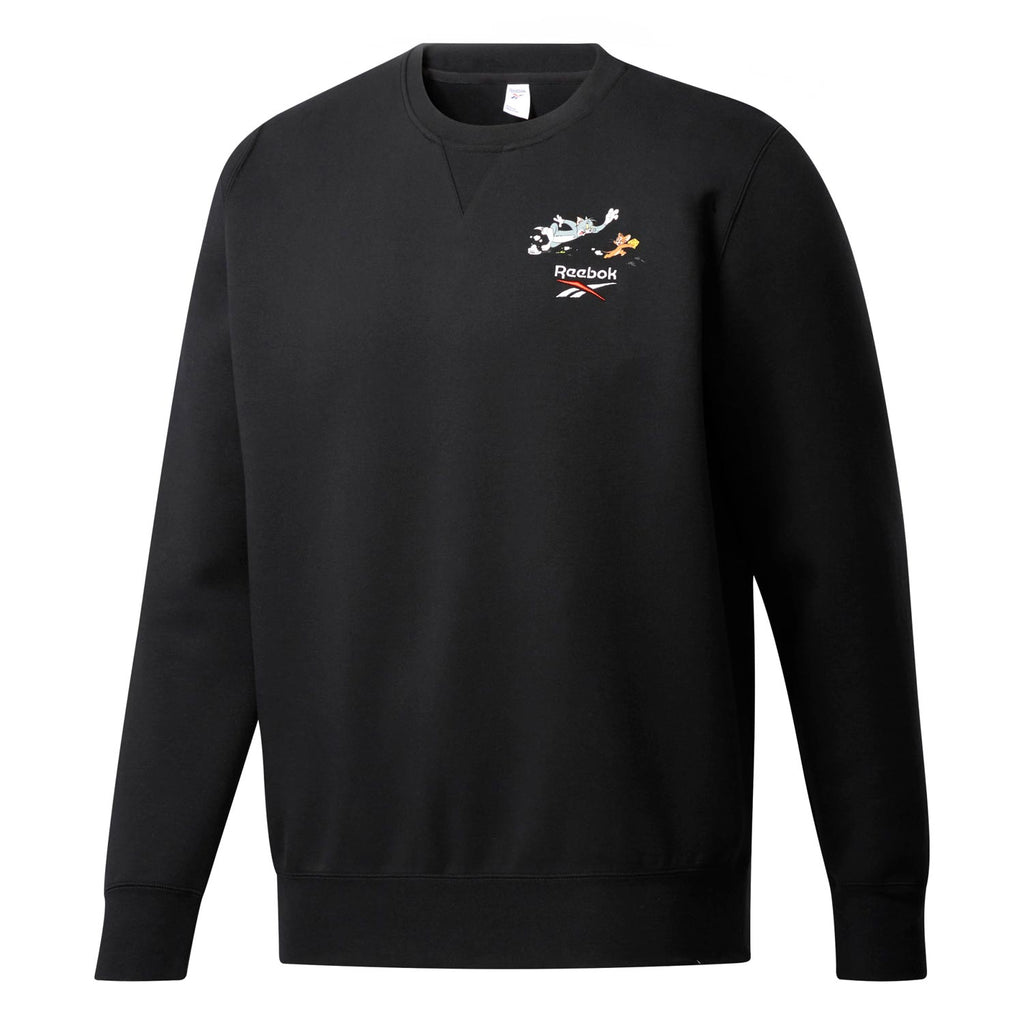 Reebok X Tom And Jerry Men's Crew Sweater Black