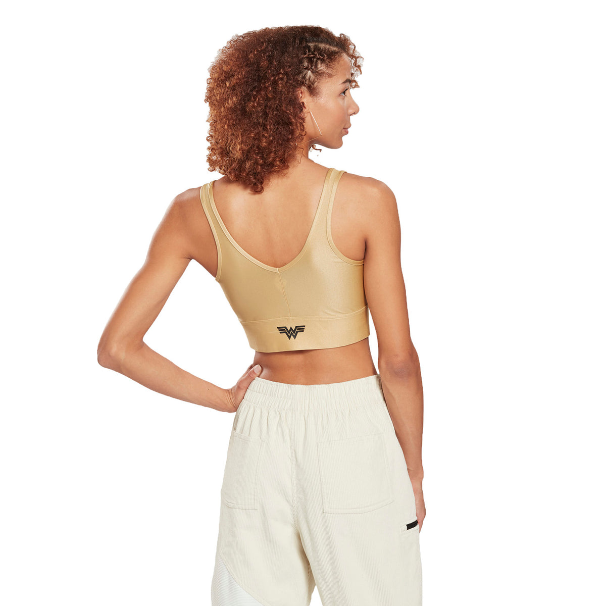 Reebok Wonder Woman Low-Impact Light Support Women's Bra Gold