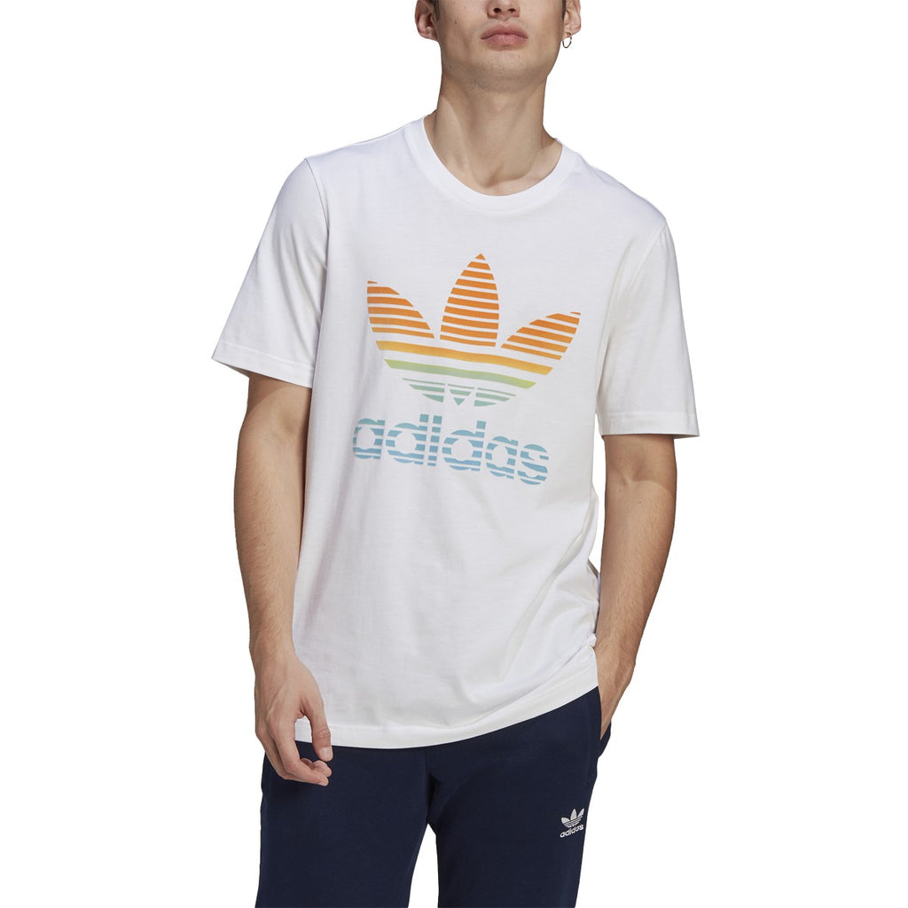 Adidas Originals Ombre Trefoil Men's Tee Shirt White