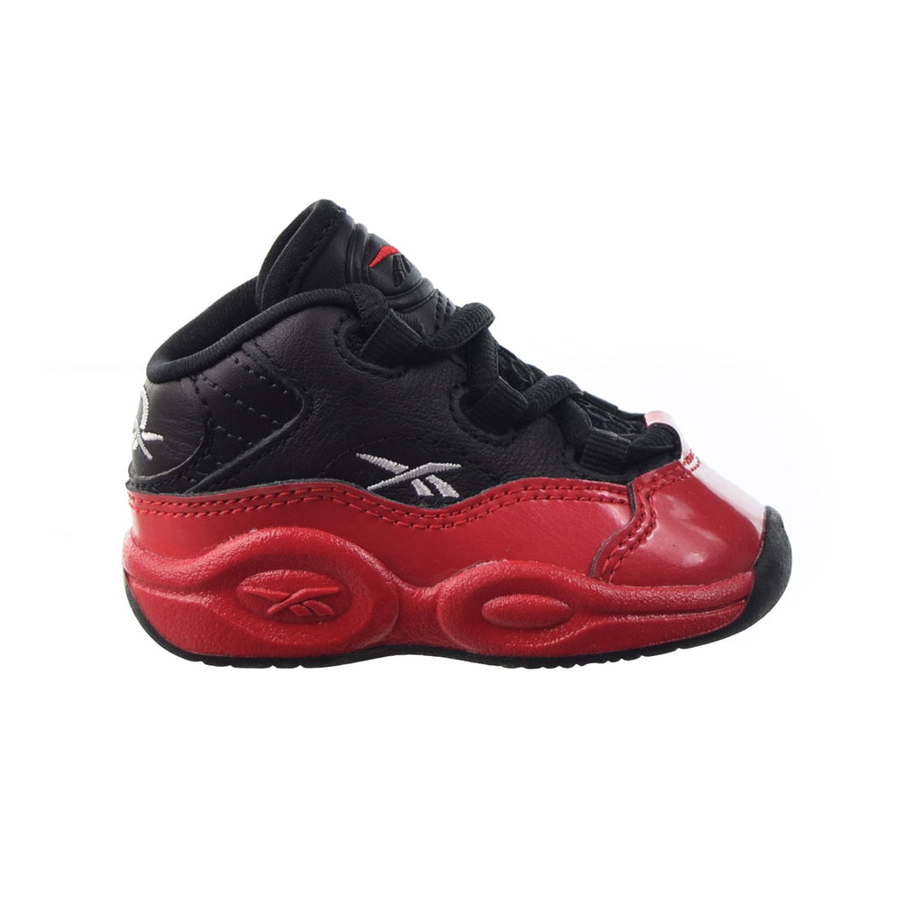 Reebok Question Mid 'Street Sleigh' Toddlers' Shoes Black-Vector Red
