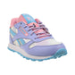 Reebok Classic Leather Little Kids' Shoes Lilac Glow-Digital Blue-Pink Glow