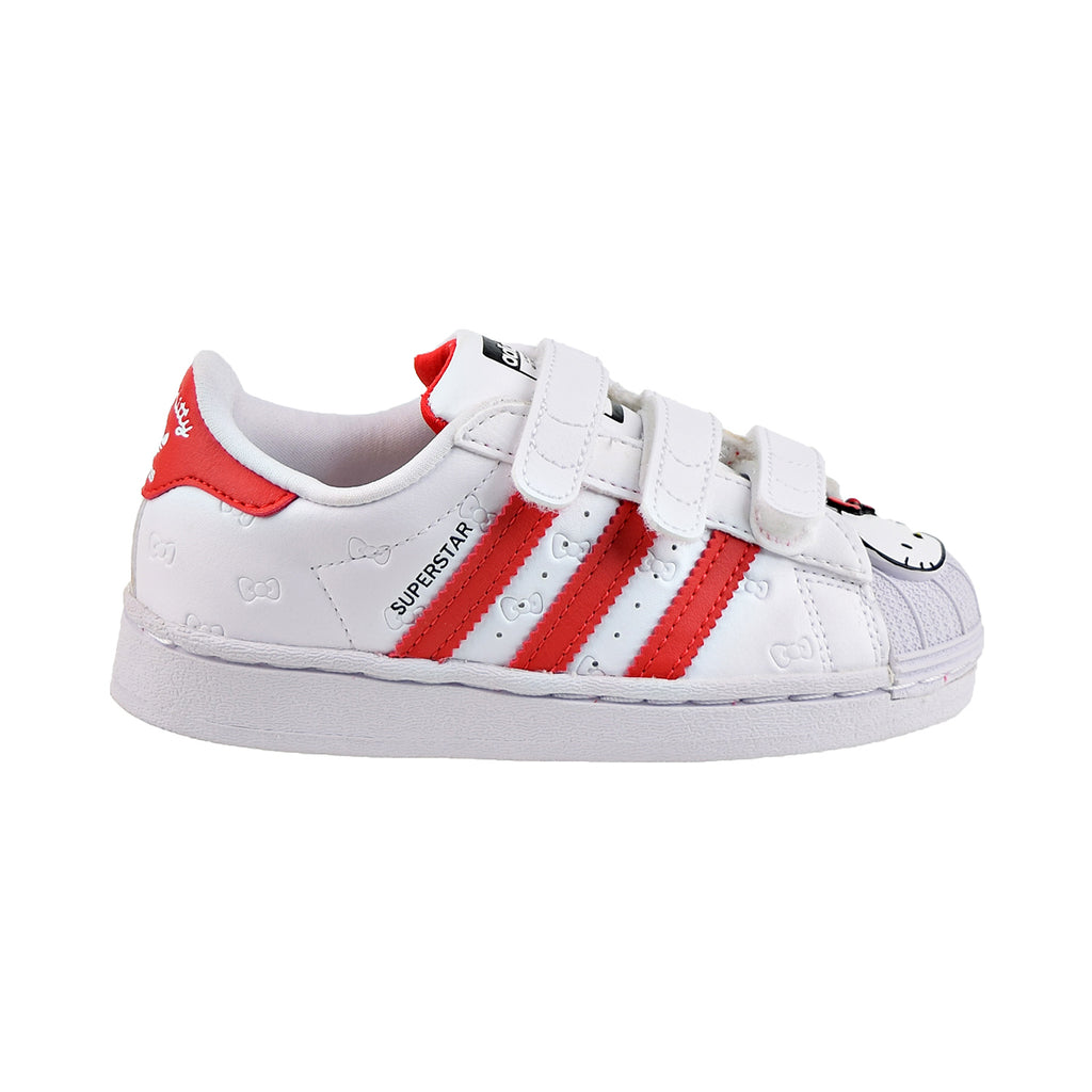 Adidas Hello Kitty Superstar Little Kids' Shoes Cloud White-Vivid Red-Core Black