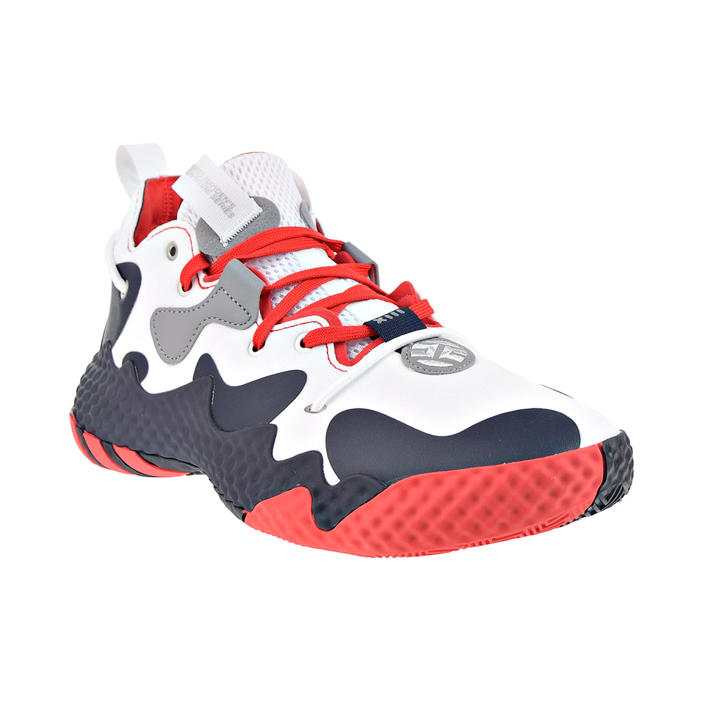 red black and white adidas basketball shoes