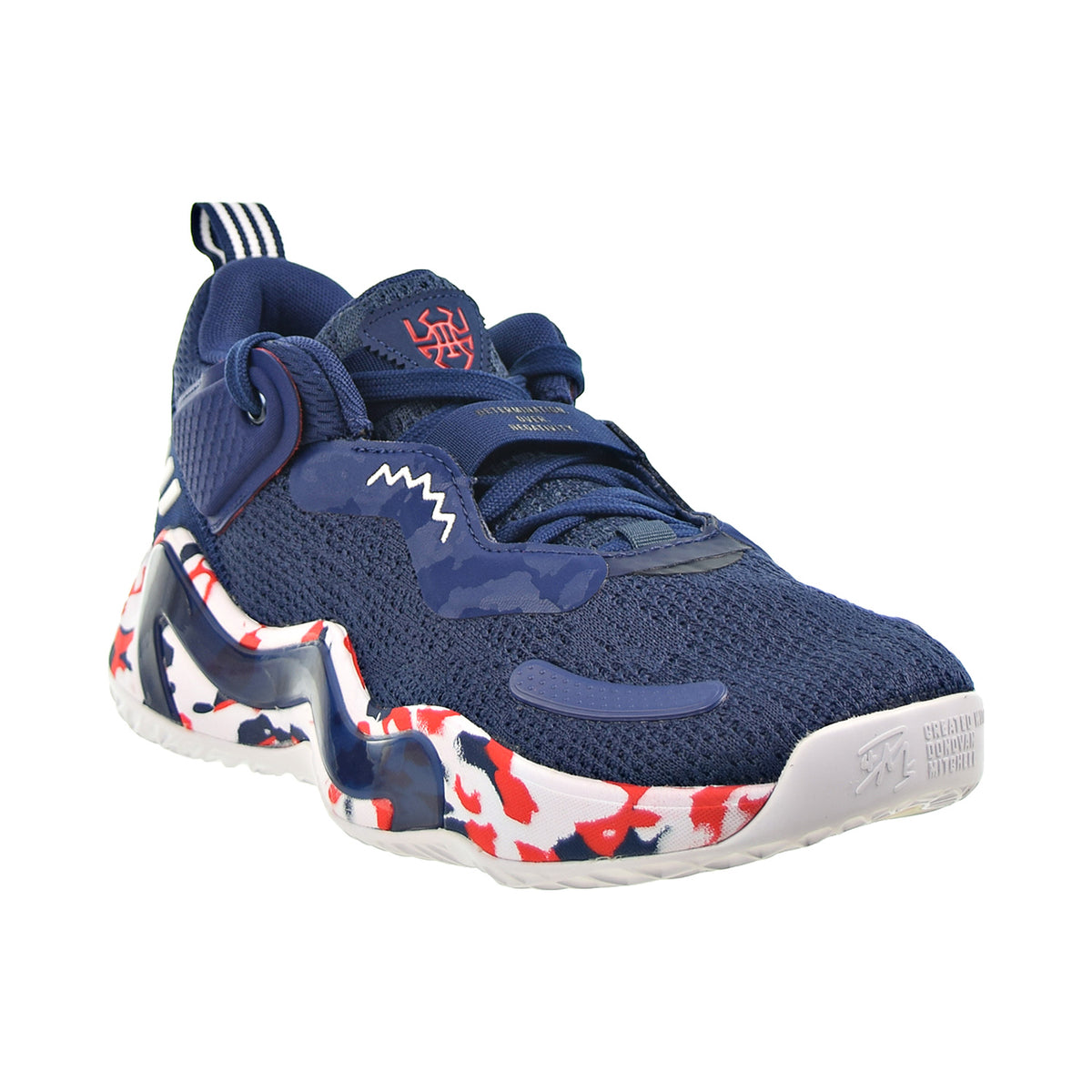 Adidas D.O.N. Issue 3 GCA Men's Shoes Navy Blue-Footwear White-Vivid Red