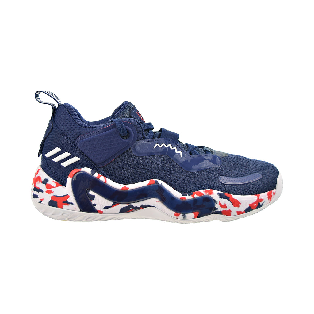 Adidas D.O.N. Issue 3 GCA Men's Shoes Navy Blue-Footwear White-Vivid Red