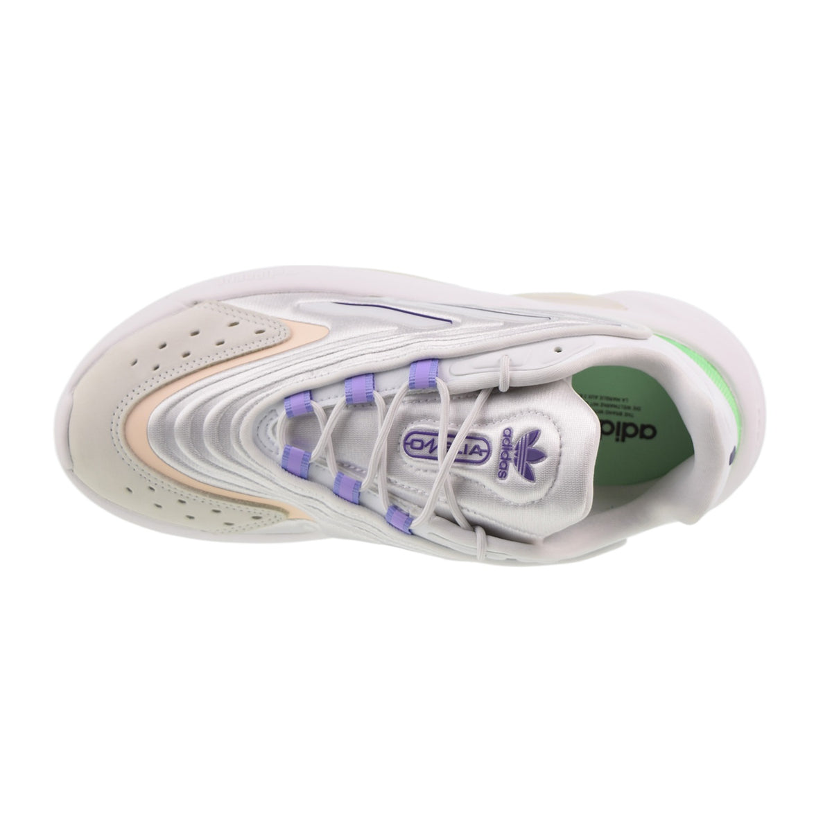 Adidas Ozelia Women's Shoes Cloud White-Dark Purple-Beam Green