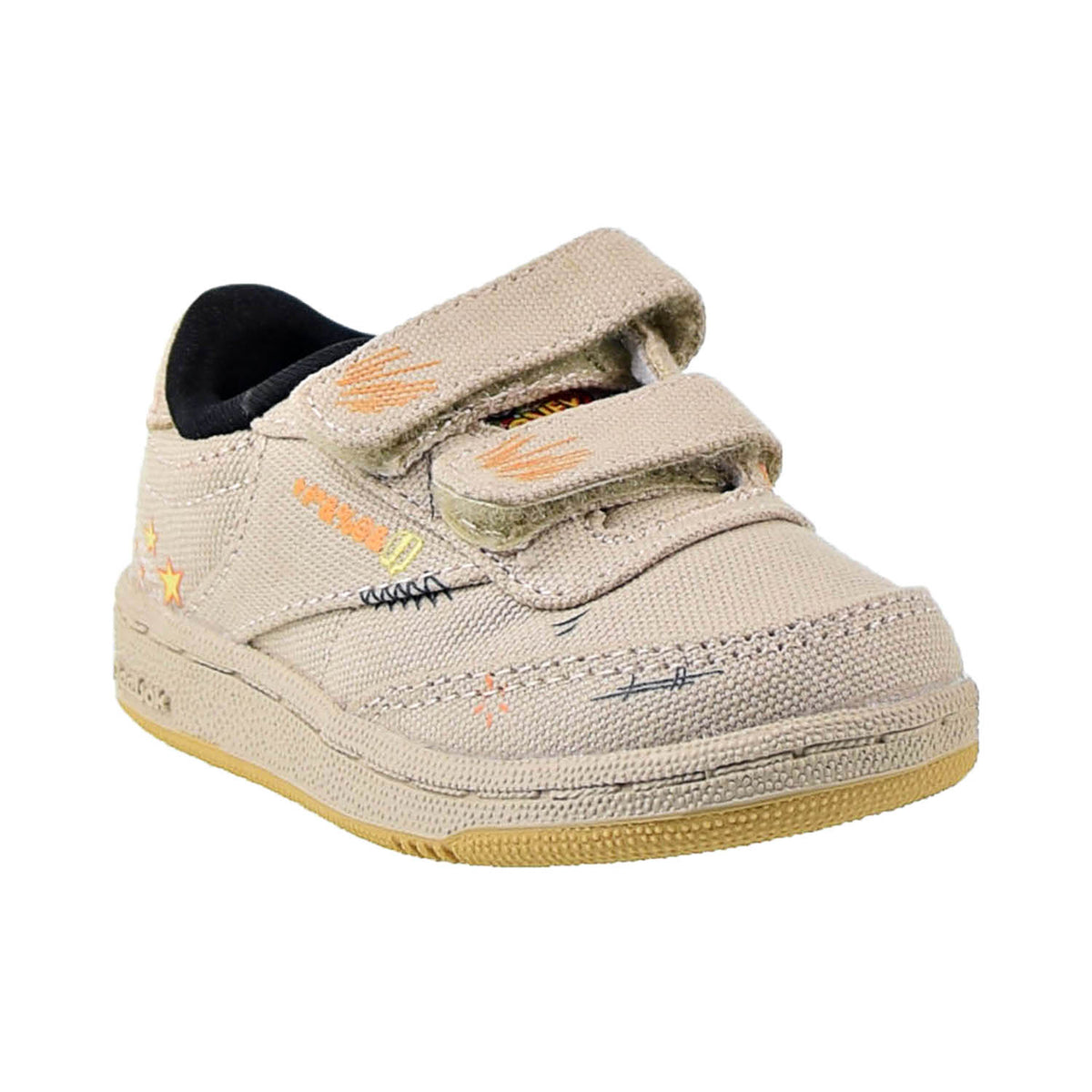 Reebok Looney Tunes Club C 85 Toddlers Shoes Pebble-Core Black-Bright Ochre