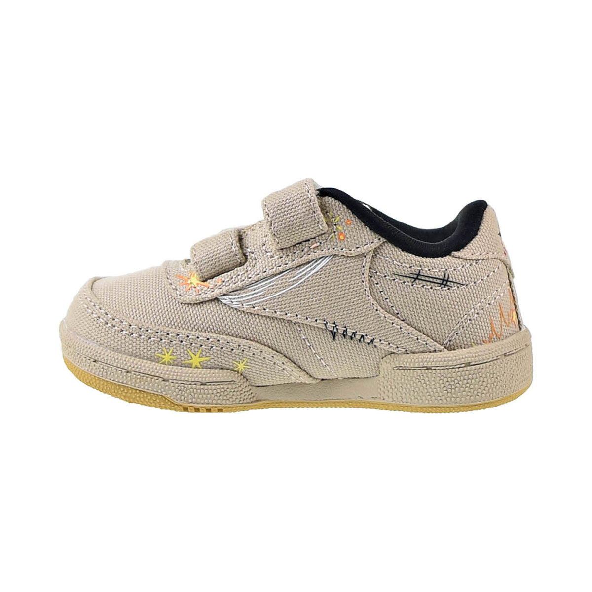 Reebok Looney Tunes Club C 85 Toddlers Shoes Pebble-Core Black-Bright Ochre