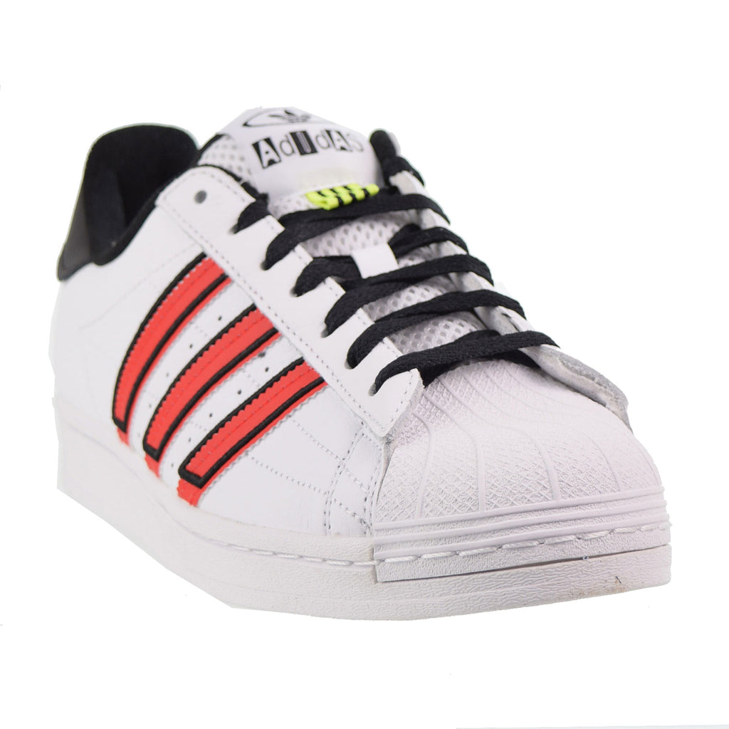 Adidas superstar mens red stripe Clearance