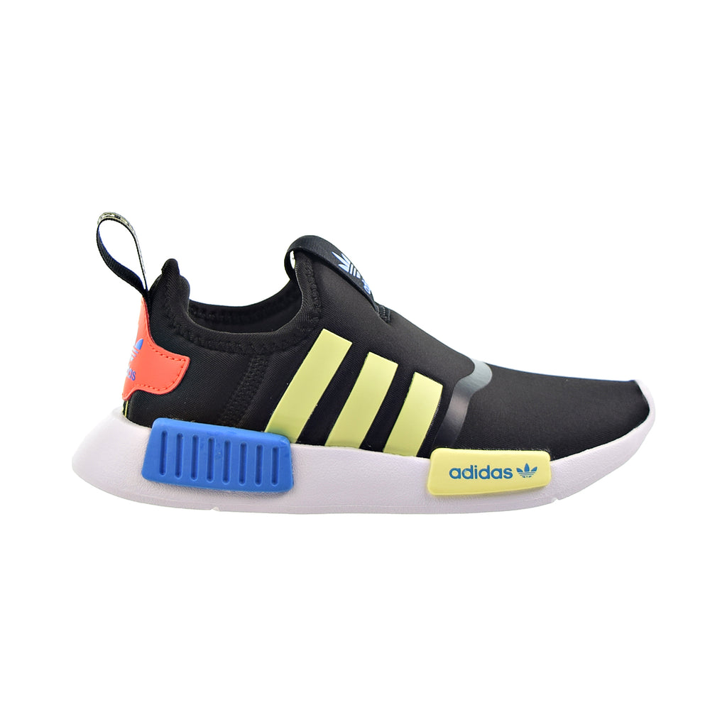 Adidas NMD 360 I Slip-On Little Kids' Shoes Core Black-Pulse Yellow-Bright Blue
