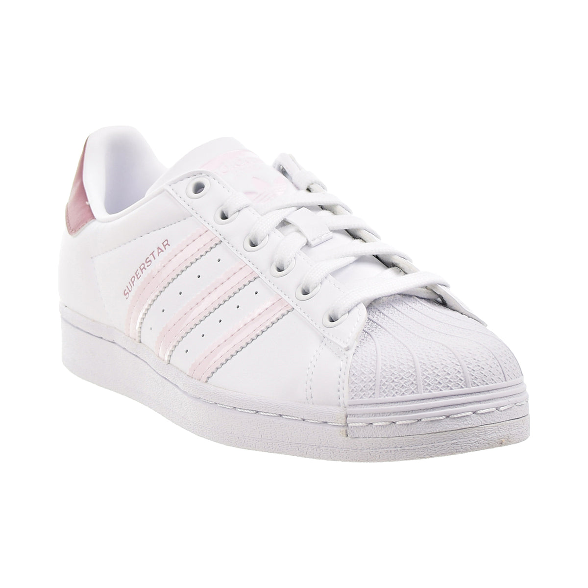 Adidas Superstar J Big Kids' Shoes Cloud White-Almost Pink-Magic Mauve