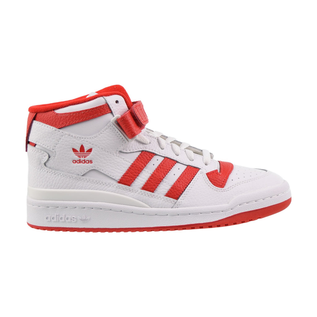 Adidas Forum Mid Big Kids' Shoes Footwear White-Vivid Red
