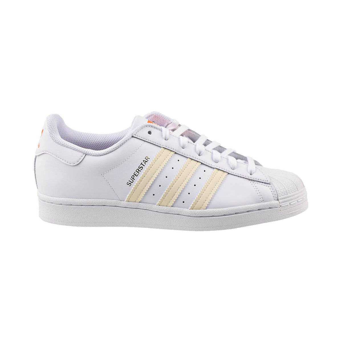 Adidas Superstar Men's Shoes Cloud White-Ecru Tint-Orange Rush