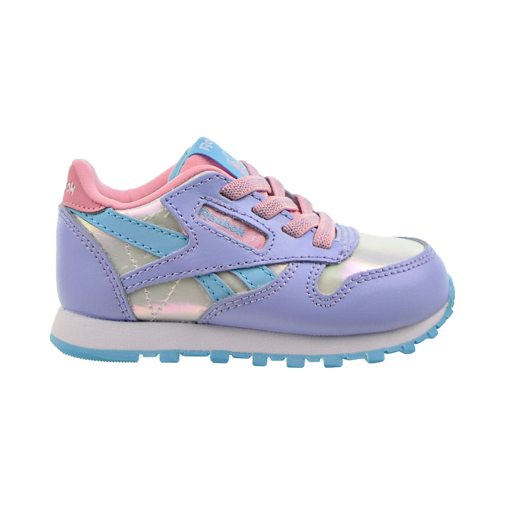 Reebok Classic Leather Toddler's Shoes Lilac Glow-Digital Blue-Pink Glow