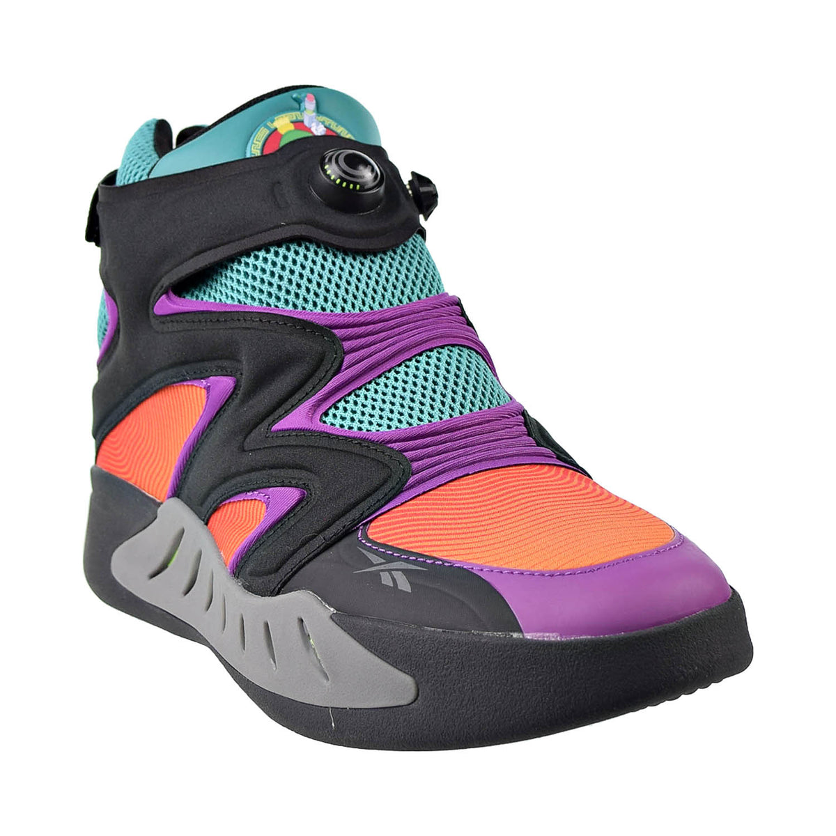 Reebok Looney Tunes Instapump Fury Zone Mens Shoes Core Black-Utopic Teal-Purple
