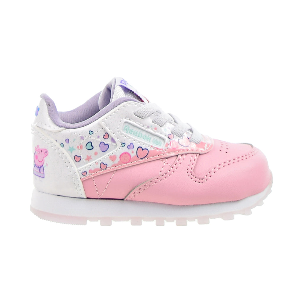 Reebok Classic Leather "Peppa Pig" Toddlers Shoes Light Pink-Footwear White