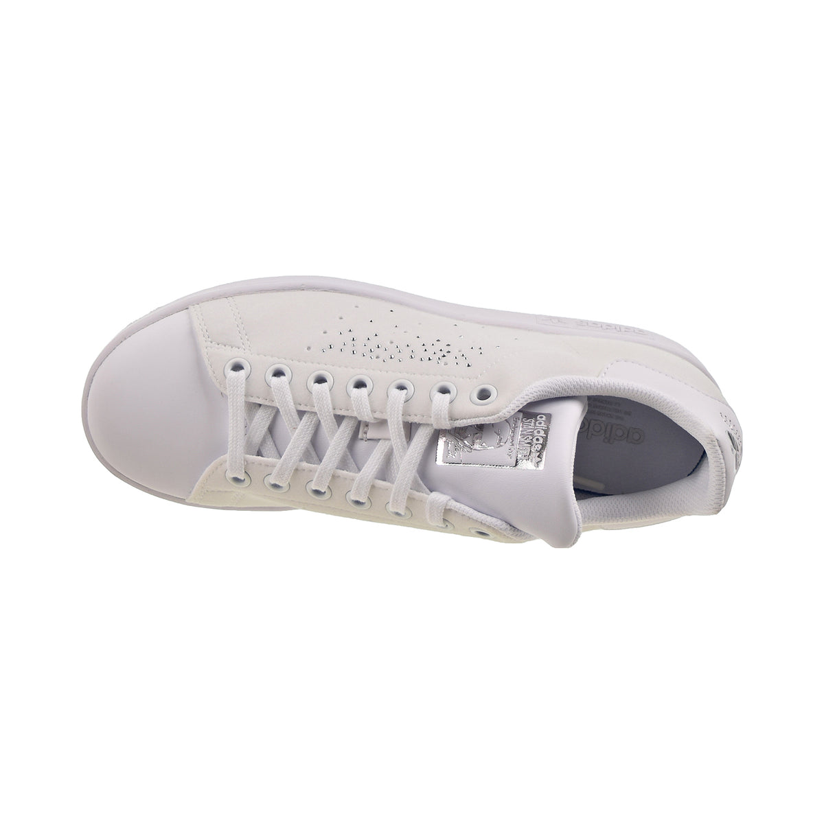 Adidas Stan Smith Big Kids' Shoes Cloud White-Silver Metallic