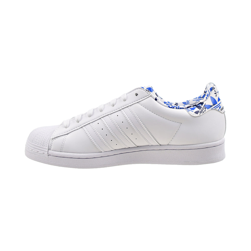 Adidas Superstar Men's Shoes Cloud White-Gold Metallic-Blue