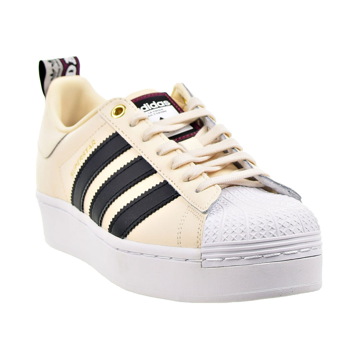 Adidas Superstar Bold Women's Shoes Wonder White-Core Black-Victory Crimson