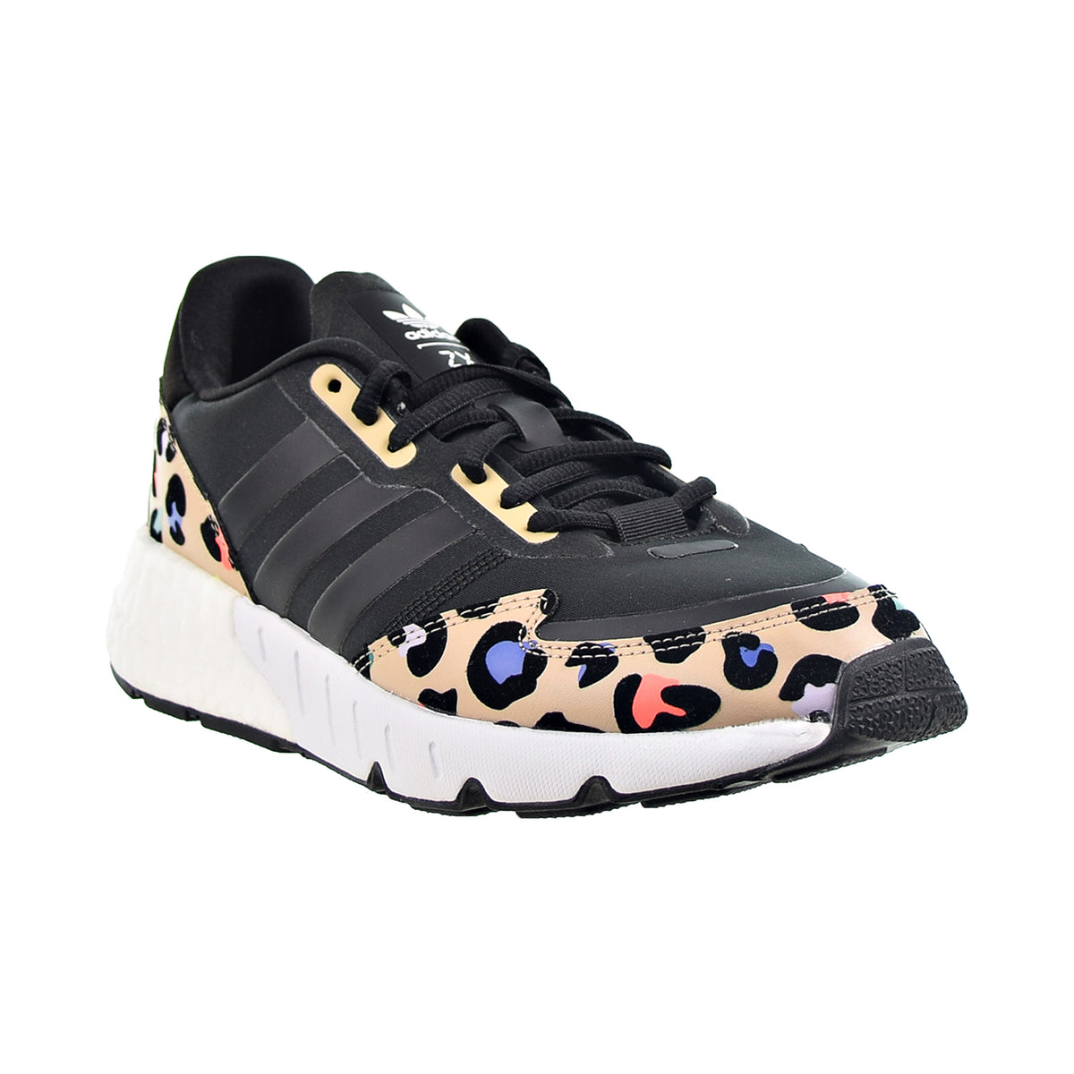 Adidas ZX 1K Boost "Leopard Print" Women's Shoes Core Black-Pale Nude 