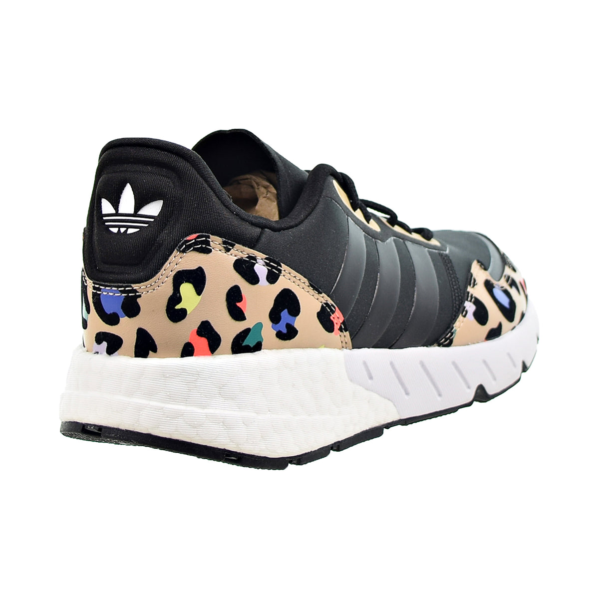 Adidas ZX 1K Boost "Leopard Print" Women's Shoes Core Black-Pale Nude 
