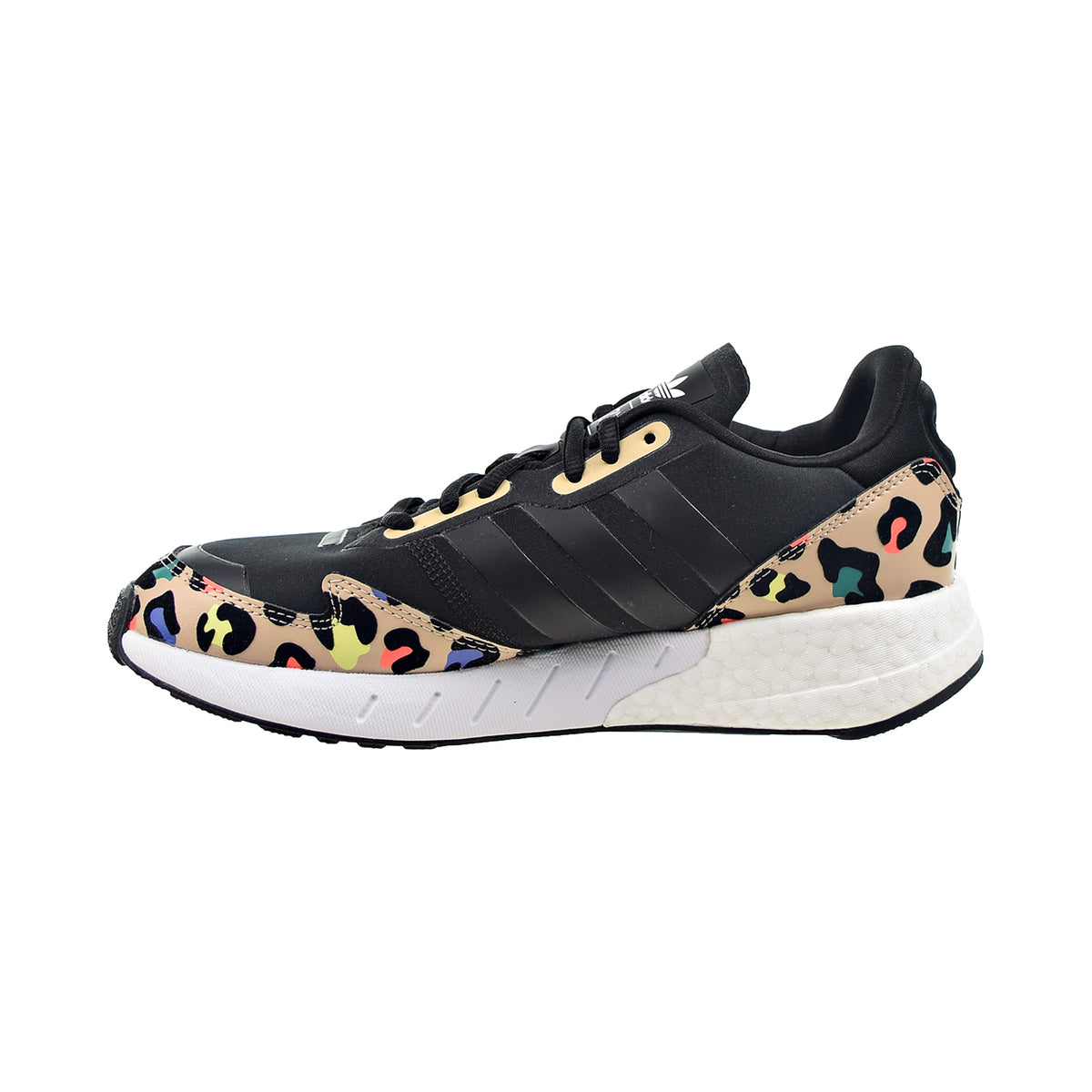 Adidas ZX 1K Boost "Leopard Print" Women's Shoes Core Black-Pale Nude 