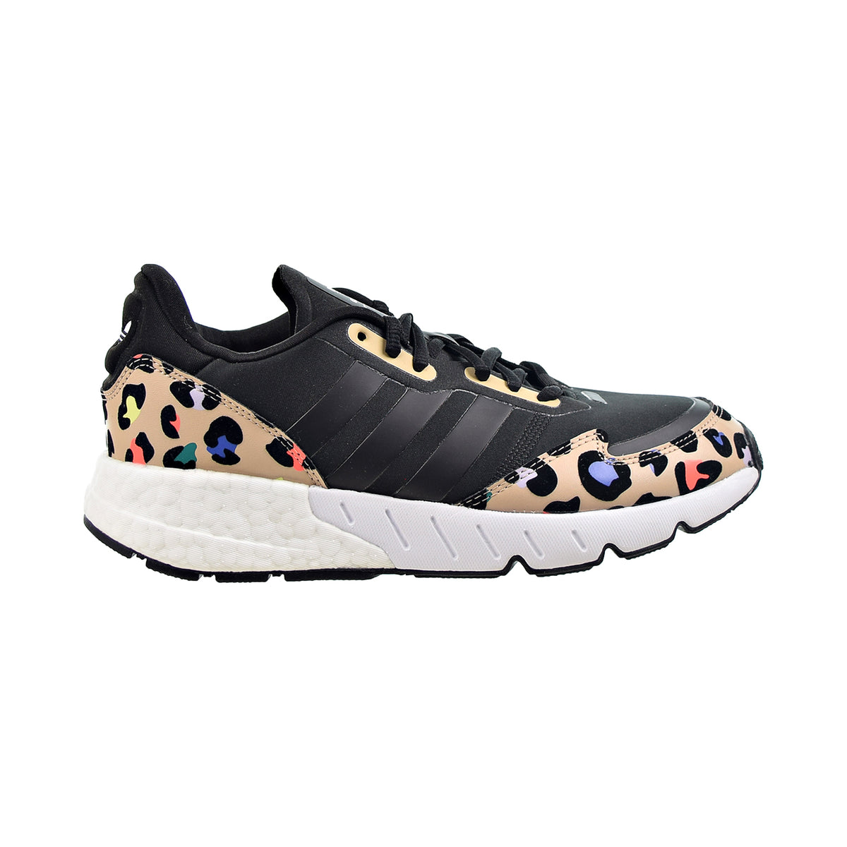 Adidas ZX 1K Boost "Leopard Print" Women's Shoes Core Black-Pale Nude 