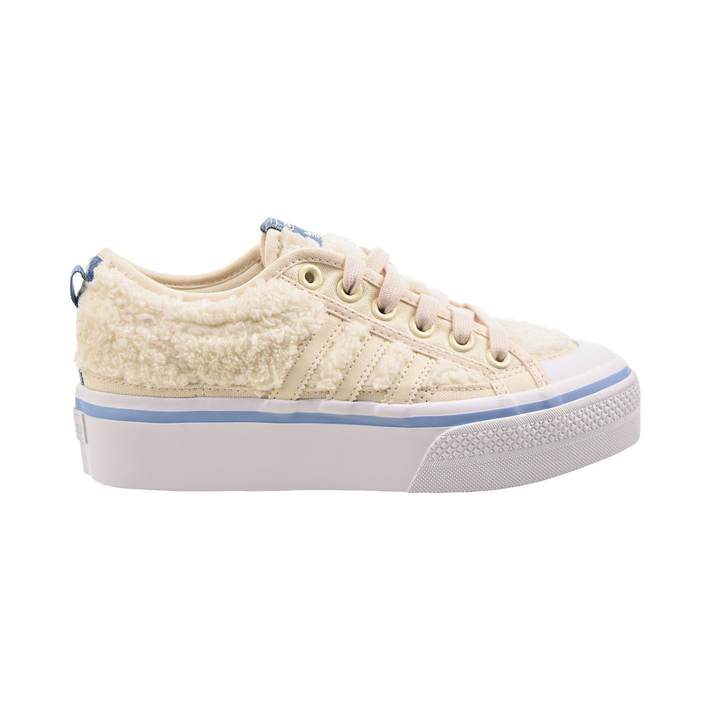 Adidas Nizza Platform Sherpa Women's Shoes Wonder White-Cloud White-Am Adidas Nizza Platform Sherpa Women's Shoes Wonder White-Cloud White-Am