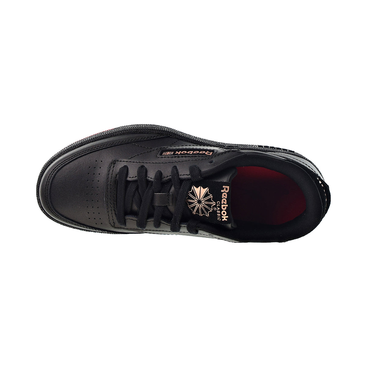 Reebok Cardi B Coated Club C Big Kids' Shoes Core Black-Vector Red-Rose Gold