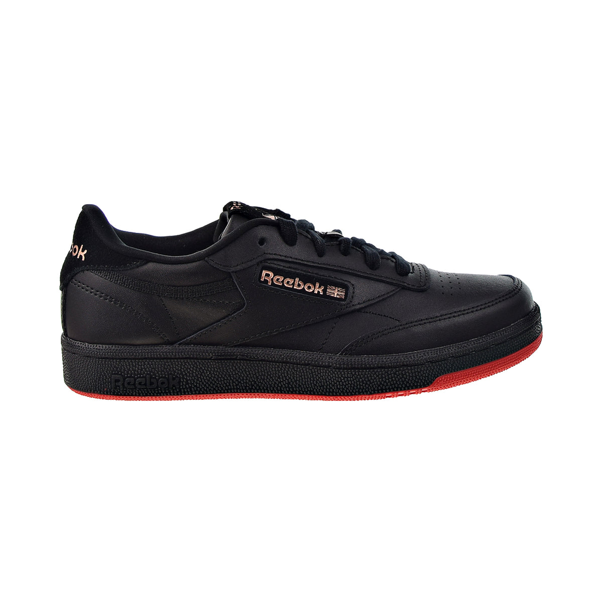 Reebok Cardi B Coated Club C Big Kids' Shoes Core Black-Vector Red-Rose Gold