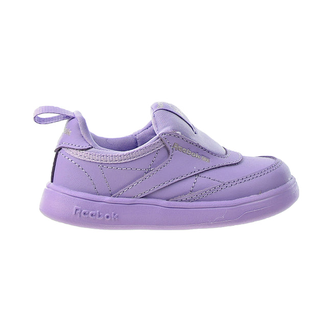Reebok Cardi B Coated Club C Slip On Toddlers' Shoes Crisp Purple-Quartz Met