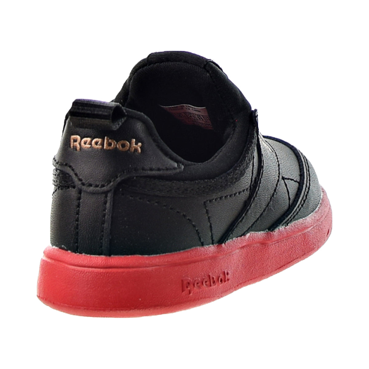 Reebok Cardi B Coated Club C Slip On Toddlers' Shoes Core Black-Vector Red