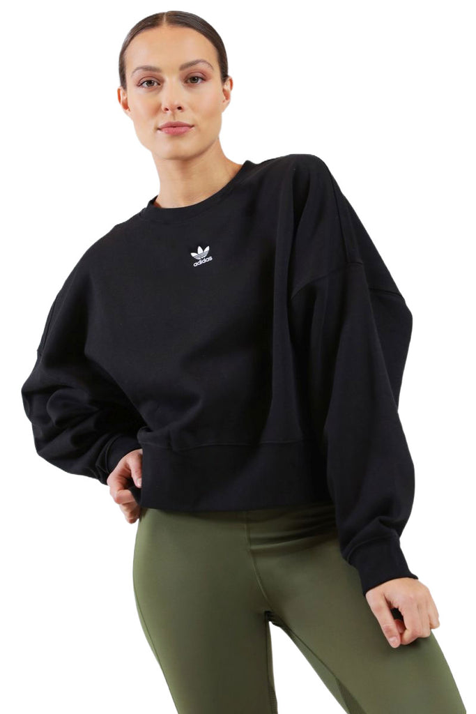 Women\'s Essentials Fleece Sweatshirt Adidas Adicolor Black