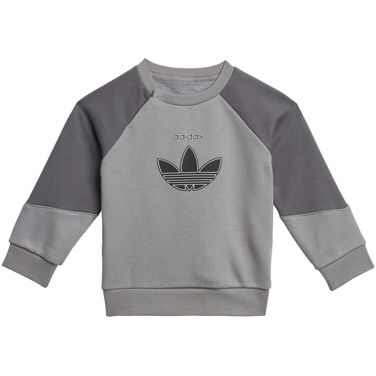 Adidas SPRT Collection Toddlers/Little Kids' Crew Set Grey