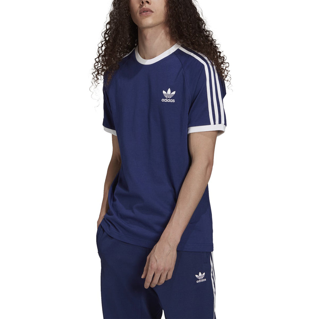 Adidas Adicolor Classics 3 Stripes Men's Tee Blue