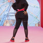 Reebok Cardi B 7/8 (Plus Size) Women's Leggings Black